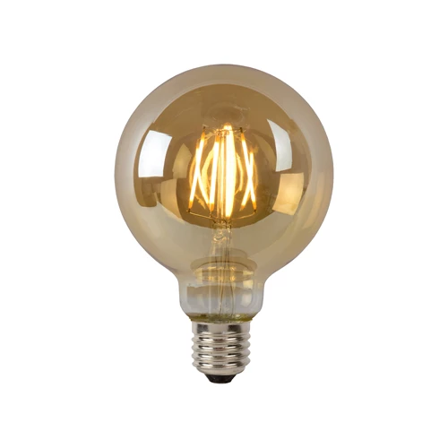 G95 Amp. Fil.-Ambre--LED Dimm.-1xE27-5W-2700K
