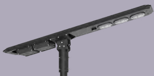 [AOSPRO +9K T1 2700K]  Module solaire monocritallin Technologie TOP CON inclinable de 0 à 15° : 104 Wc / Batterie LIFEPO4 : 538 Wh / Module LED inclinable vers l'avant et l'arrière / Système intelligent de gestion D4I / Detecteur de présence Radar + PIR / Nœud Zhagha D4I de gestion à Distance  