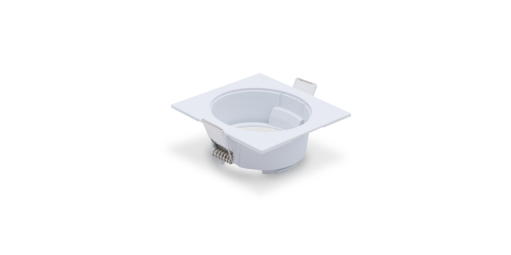 Collerette Carré Blanc pour Downlight GASPARD 7W