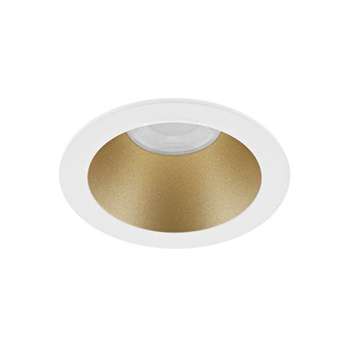 BORA RDH EVO 7W 800Lm 60° IP65 DIM Blanc mat - Laiton mat
