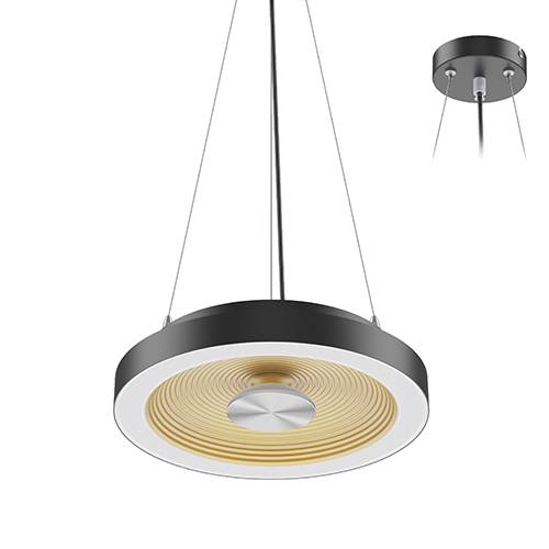 HULA P 18W 3000K 1850Lm 120° Noir mat - Doré