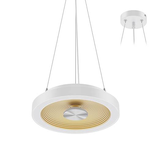 HULA P 18W 3000K 1850Lm 120° Blanc mat - Doré