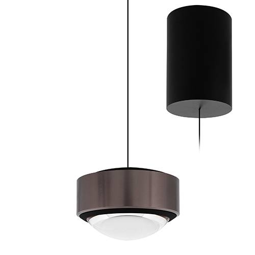 RETI P 12W 3000K 1080Lm 80° Noir mat - Bronze satiné