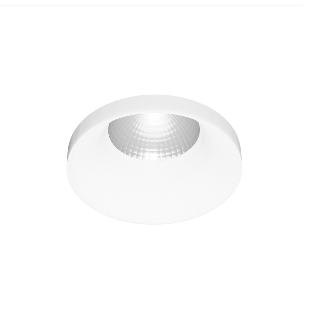 ALERIA Spot Semi Encastré Blanc structuré ressorts GU10 IP20