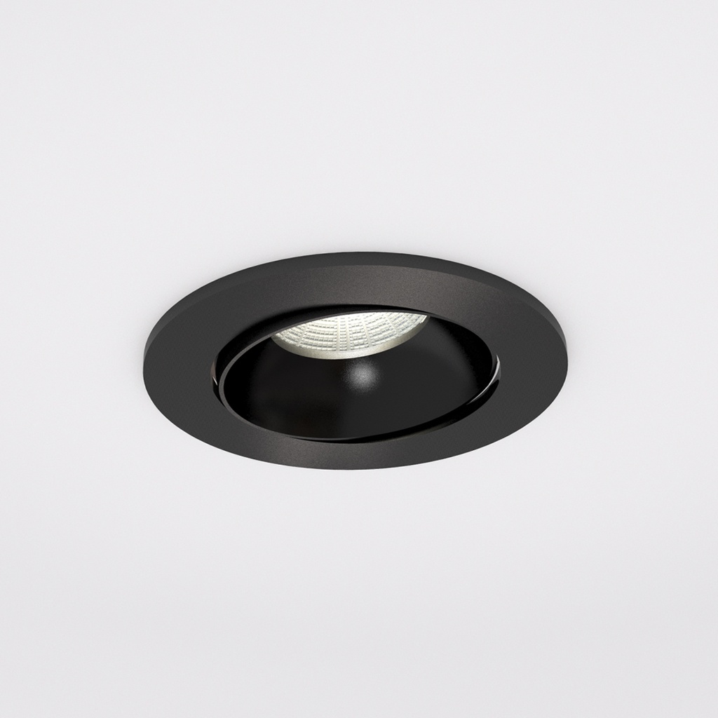ARGELES Encastrés 3000K Noir structuré Ressorts AC230V 7W 36° IP20