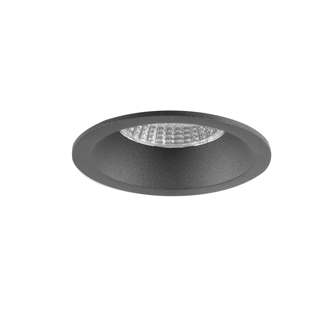 LILLE 18 Spot encastré 3000K Noir AC230V TRIAC 18W