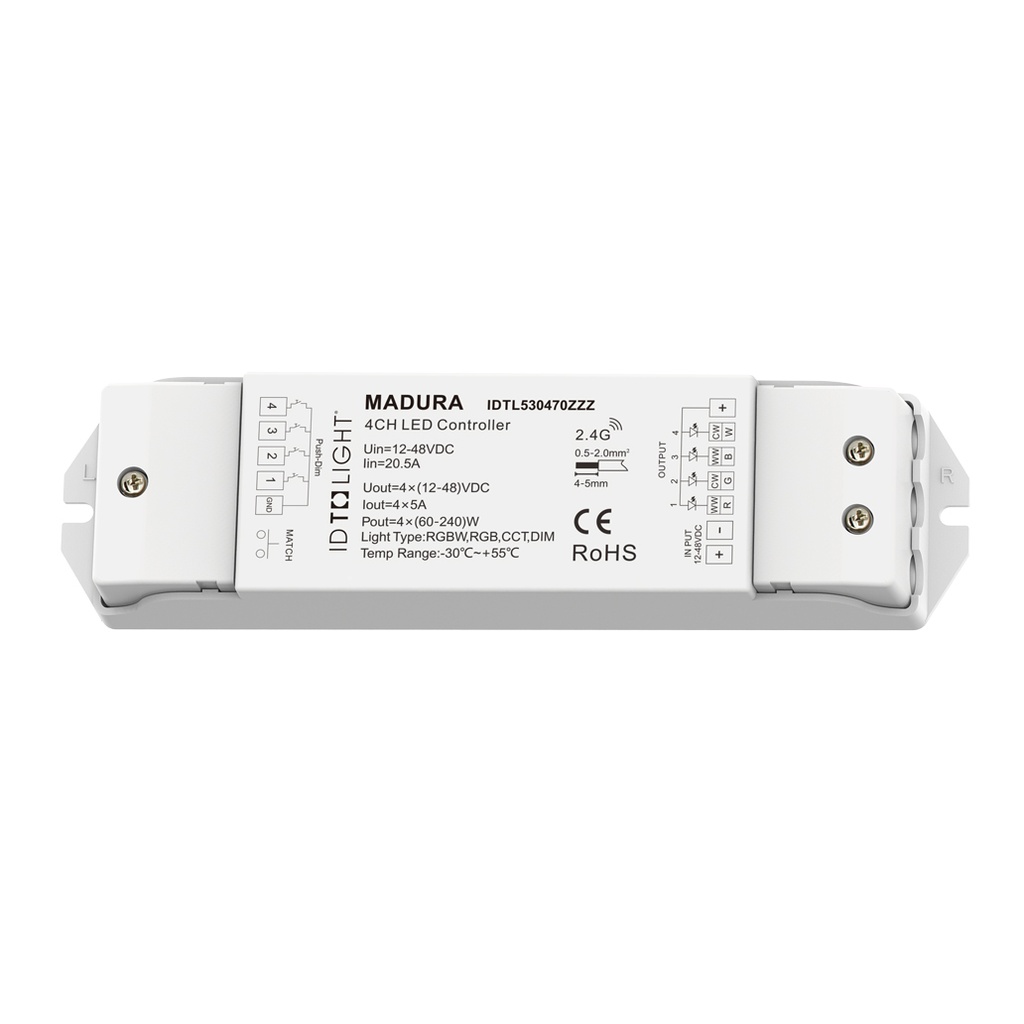 MADURA Récepteur RGB/RGB+W/Bicolore