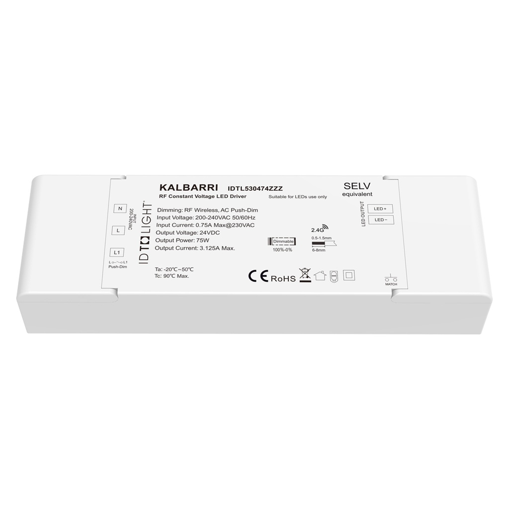 KALBARRI Récepteur Radio+BP Avec Alimentation 75W