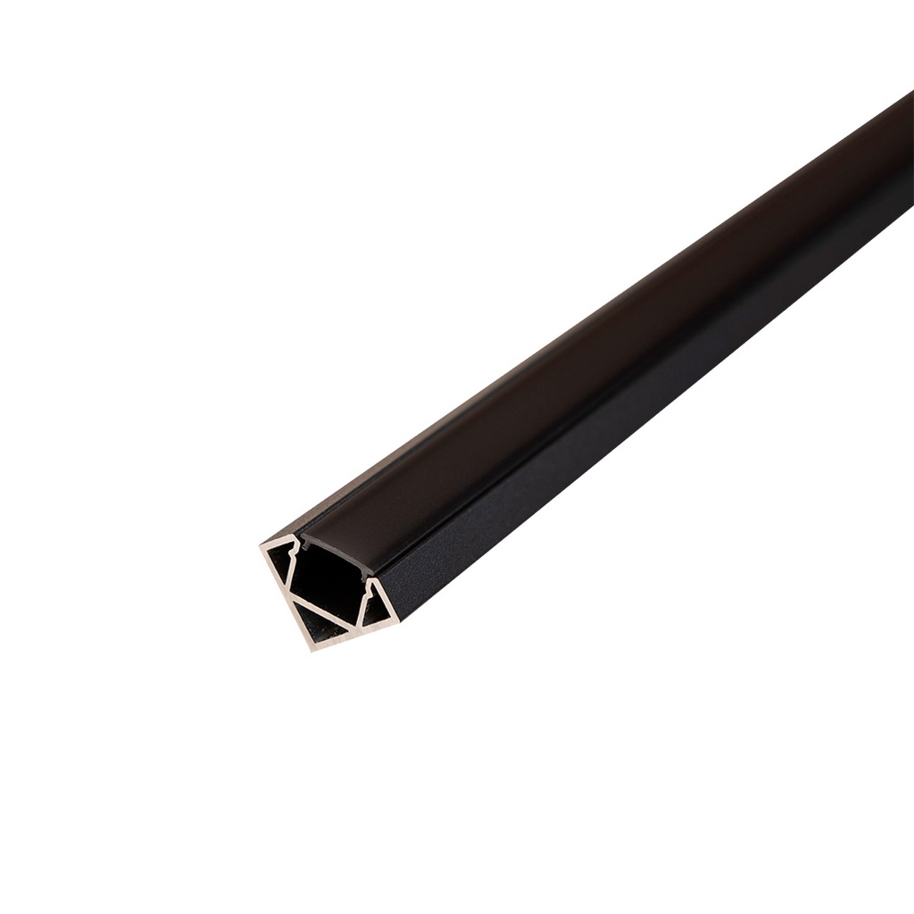 CUBA 2.0 Profilé Apparent 2,9m Noir avec diffuseur noir - Individuel