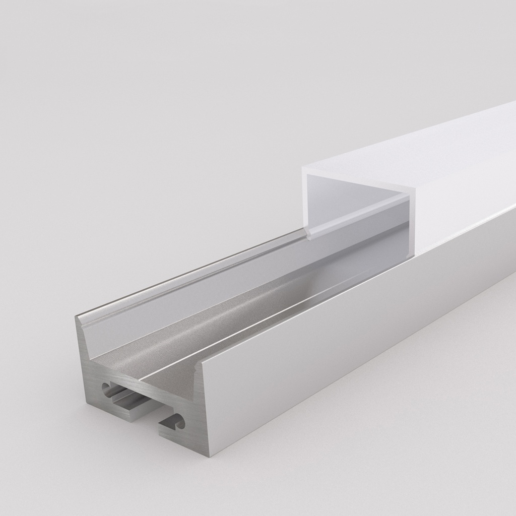 VIGO 2.0 Profilé Apparent 2m  Aluminium - Individuel