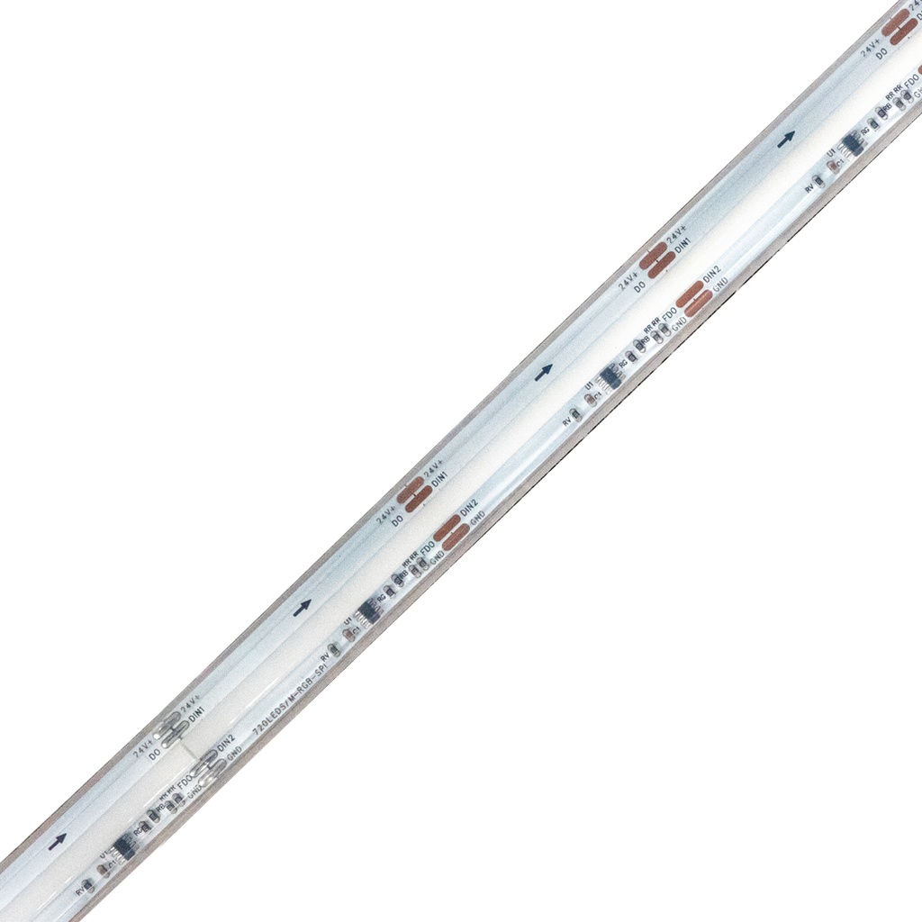 PARMA Ruban LED COB 5m DC 24V 21W/m Digital RGB IP66