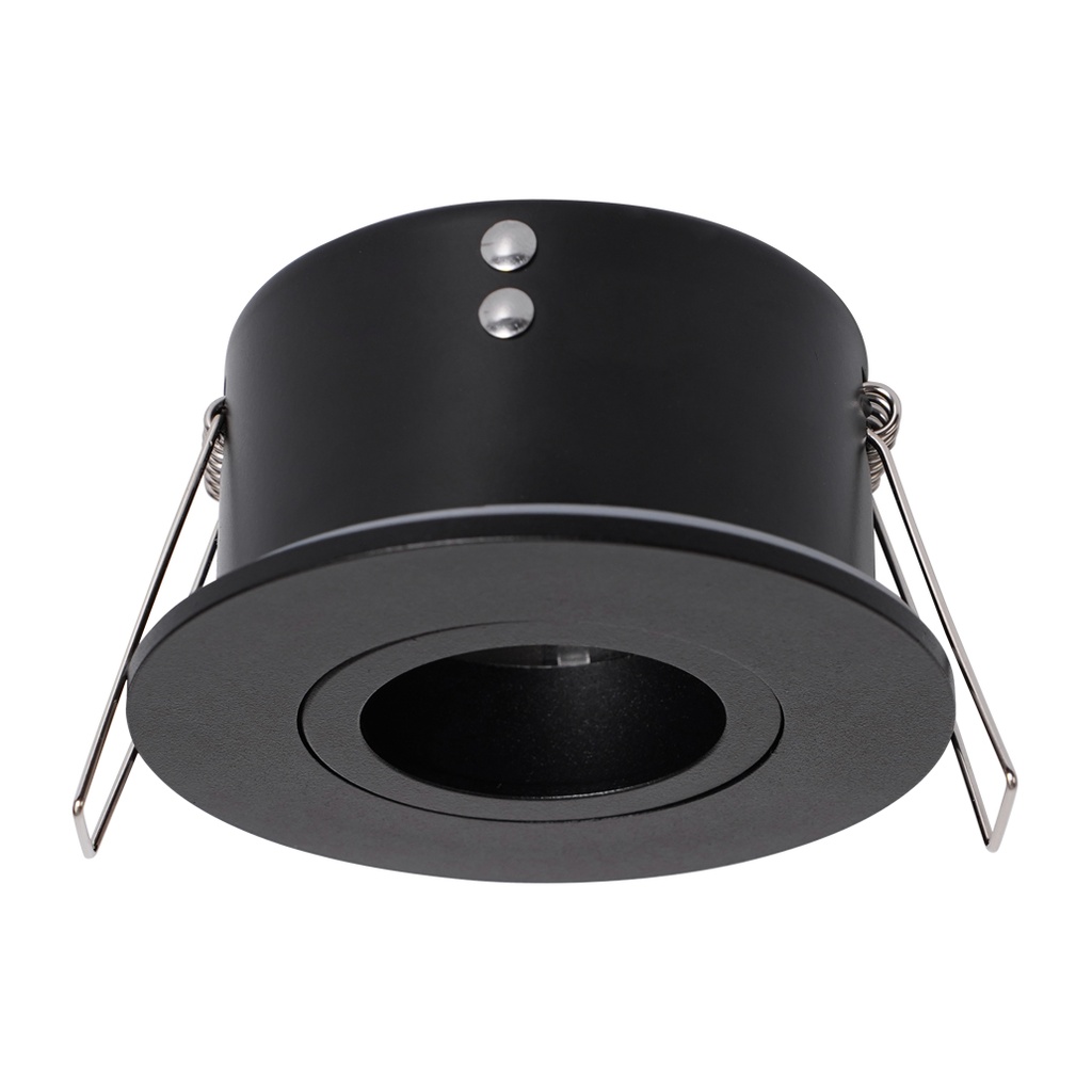 CLERVAUX Spot Encastré Noir structuré AC230V GU10 IP65