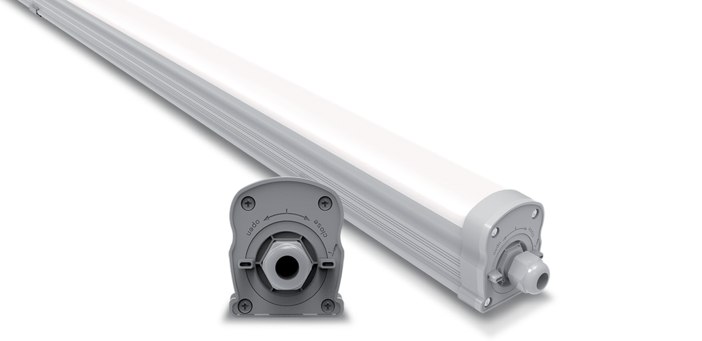 Etanche DENVER 30W 1200mm 4000K 150lm/W Traversant