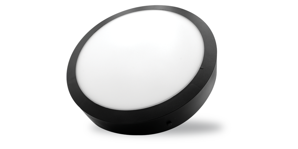 Hublot KAMELEON 15/18/22W, CCT 3000/4000K, Vis antivandale, Noir
