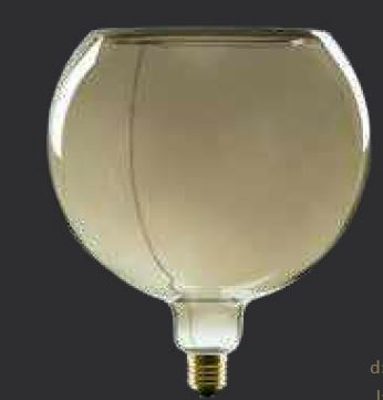 LED Floating Globe 200 smokey grey