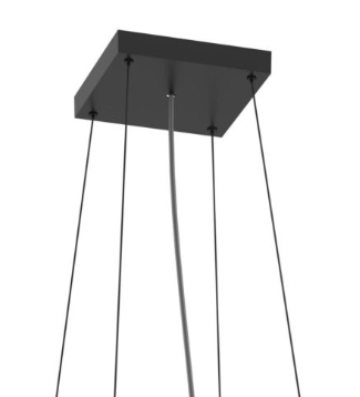 XPILL SQ. SUS. SYSTEM for PXR01/02/03 175x175 mm with 4 TWISTED STEEL WIRES MAX. L=2.5 m SBK