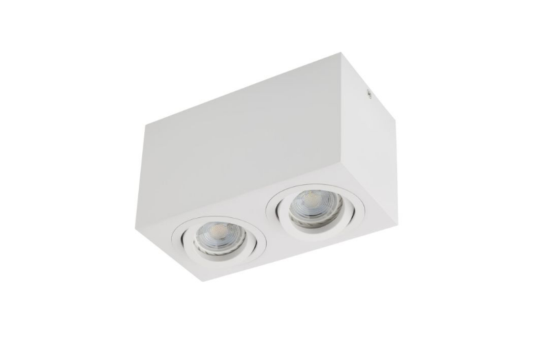 XBRIX RECTANG. ADJ. CEILING FITTING GU10/PAR16 2x50W max. 230V AC IP20 MWH (5.1.1)