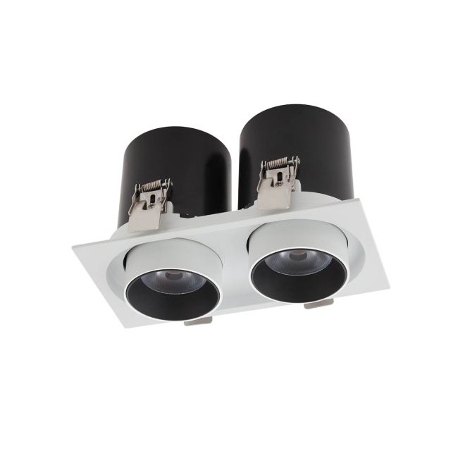 XSLIDE REC. FITTING 2x12W 220-240V AC 4000K CRI.90 IP20 UGR<10 38° SWH (5.1.2)