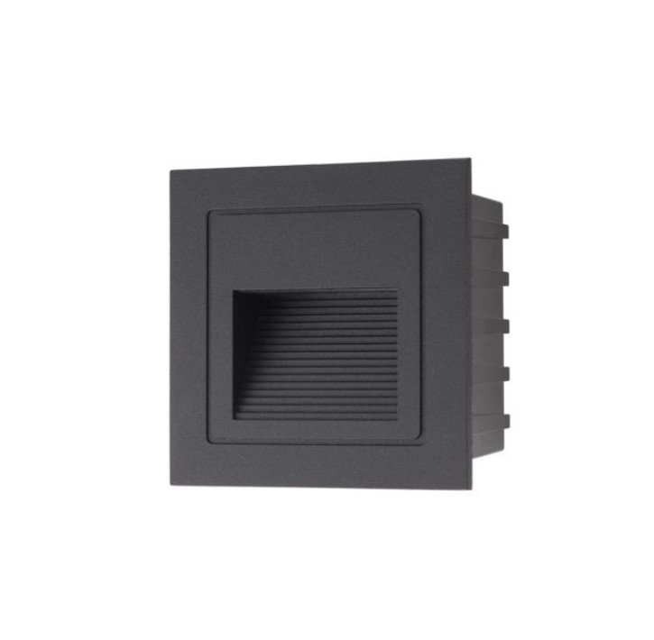 XGHOST IP65 WALL REC. FITTING 2W 100-240V AC 3000K CRI.80 MBK (5.1.2)