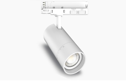 Projecteur sur rail ZOOM CCT 15-20-25 W Angle 24-60° Blanc