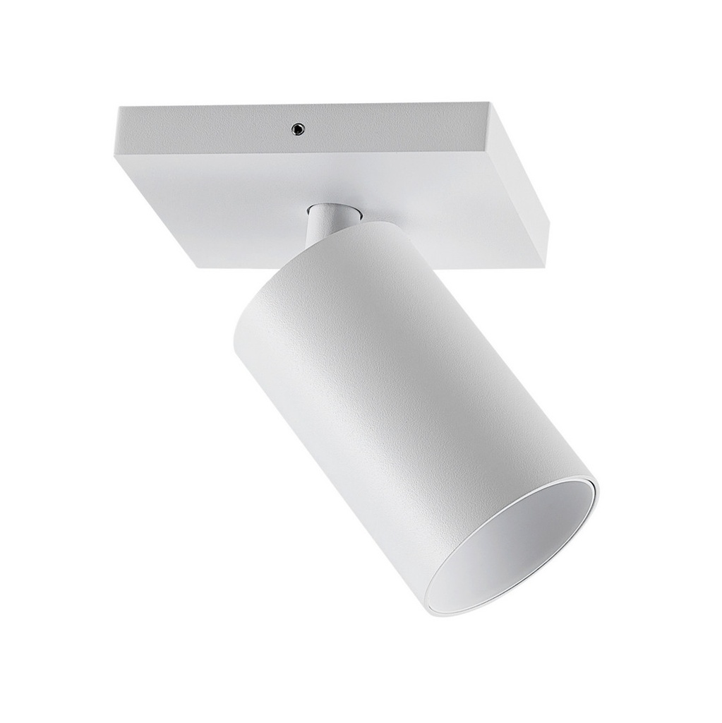 Surface-mounted ceiling light - Can Tilt square - 1x7.5W GU10 - white