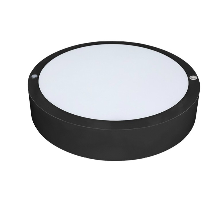 Mona LED 10-14-18W 3000K-4000K +PIR+EM IP65 noir