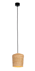 PENDANT LAMP E27 MAX 20W NATURAL BRAIDED WHEAT 