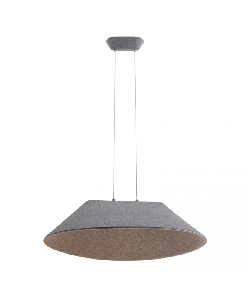 PENDANT LED LIGHT 12W SMD 3000K ACOUSTIC GREY