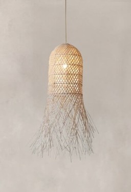 PENDANT LAMP E27 MAX 20W RATTAN NATURAL 