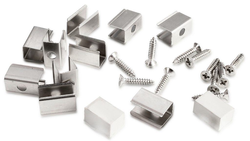 Mechanical accessories, Assembly kit for D Flex Line 6.5 x 12.0 mm, Stainless steel