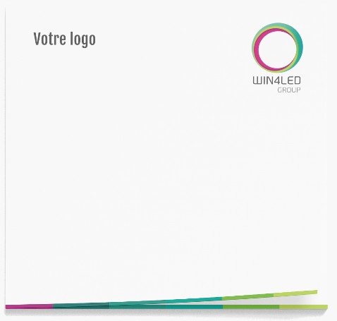 [W4L097071] Partenariat inauguration showroom 2025 - logo sur post-it