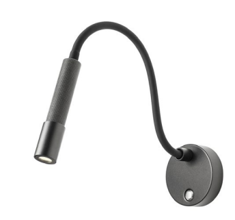 [W4L100374] DRILL AP LED 8W 3000K BK WITH FLEXIBLE ARM(5.1.2)