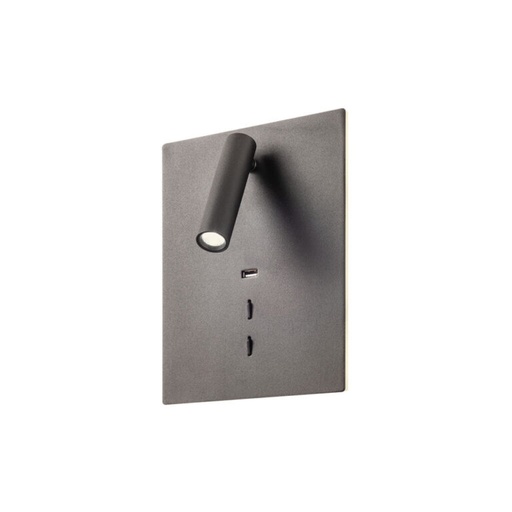 [W4L102892] ZEN AP LED 19W USB 3000K BK (5.1.2)