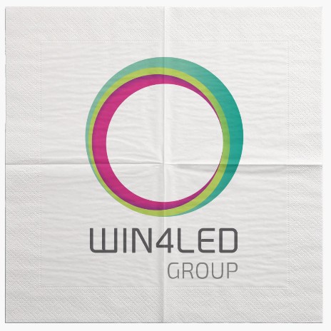 [W4L103090] Partenariat inauguration showroom 2025 - logo sur serviette en papier