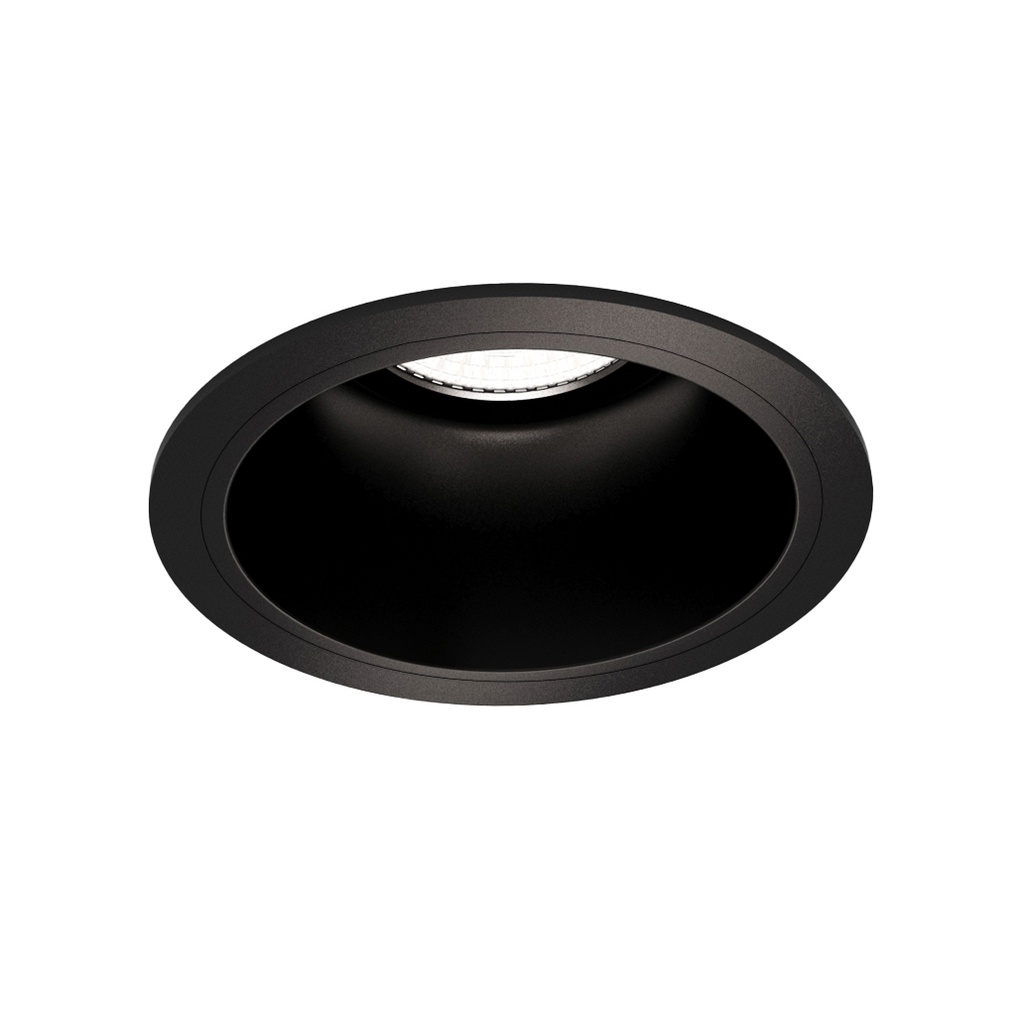 [W4L000410] ABOU DHABI Spot Encastré Noir structuré Ressorts GU10 Max 50W