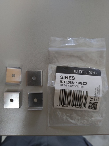 [W4L465473] Kit de fixation pour SINES (4 pièces) Gris