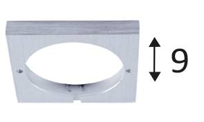 [W4L002165] KACI S-B BASE CARREE ALUMINIUM BROSSÉ