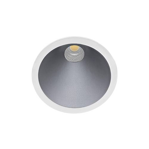 [W4L002687] SWEET RD 8W 700Lm 4000K 60° DIM Blanc mat - Argent