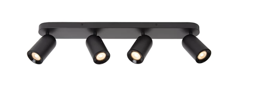 [W4L142381] PUNCH - Spot plafond - 4xGU10 - Noir