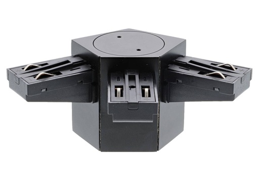 [W4L003501] CONNEXION ELEC TRIPLE 120° PLAFOND  Noir mat