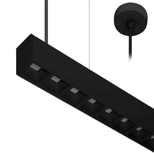 [W4L003807] LINEAR 1 P 38W 6625Lm 75° Noir mat