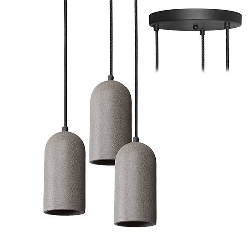[W4L004827] SANDY 5 E27 MAX3x25W LED/CLA/ECO PIERRE BLEUE
