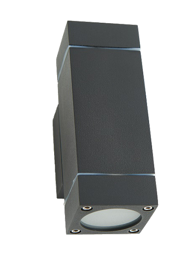 [L4Y0359B] Applique murale extérieur 2x GU10 (Excl. GU10 LED) NOIR