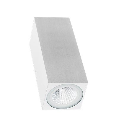 [L4Y0387W] Applique murale extérieur incl AC LEDmodule 2x4W IP54 BLANC
