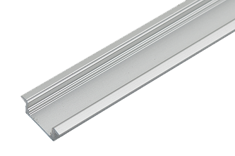[L4Y1224] LEDstrip aluminium inbouw profiel laag excl Plexi