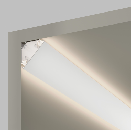 [W4L184564] Lineal lighting system Taglio di luce Indirect Double Corner 3000mm White
