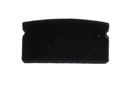 [L4Y1235B] Embout de finition noir sans trou pour profil apparent bas 
