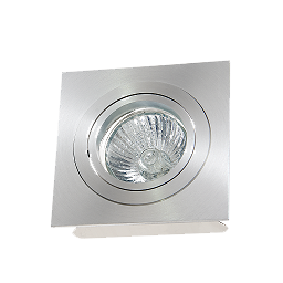 [L4Y0010] Spot encastré carré GU10 orientable à lamelles ALU