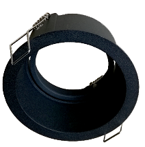 [L4Y1248B] Armature ronde Spot Encastré pour module LED, excl Beam LED module (1268/1270) NOIR