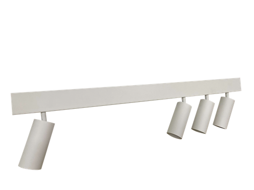 [L4Y0716W] Armature avec 4 spots led orientables 900mm 4x15W 3000W 4x1500lm Blanc DIM